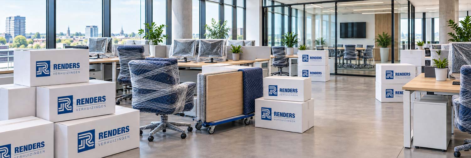 Verhuizen van kantoor, kantoorverhuizing, uw bedrijf kantoren professioneel laten verhuizen.